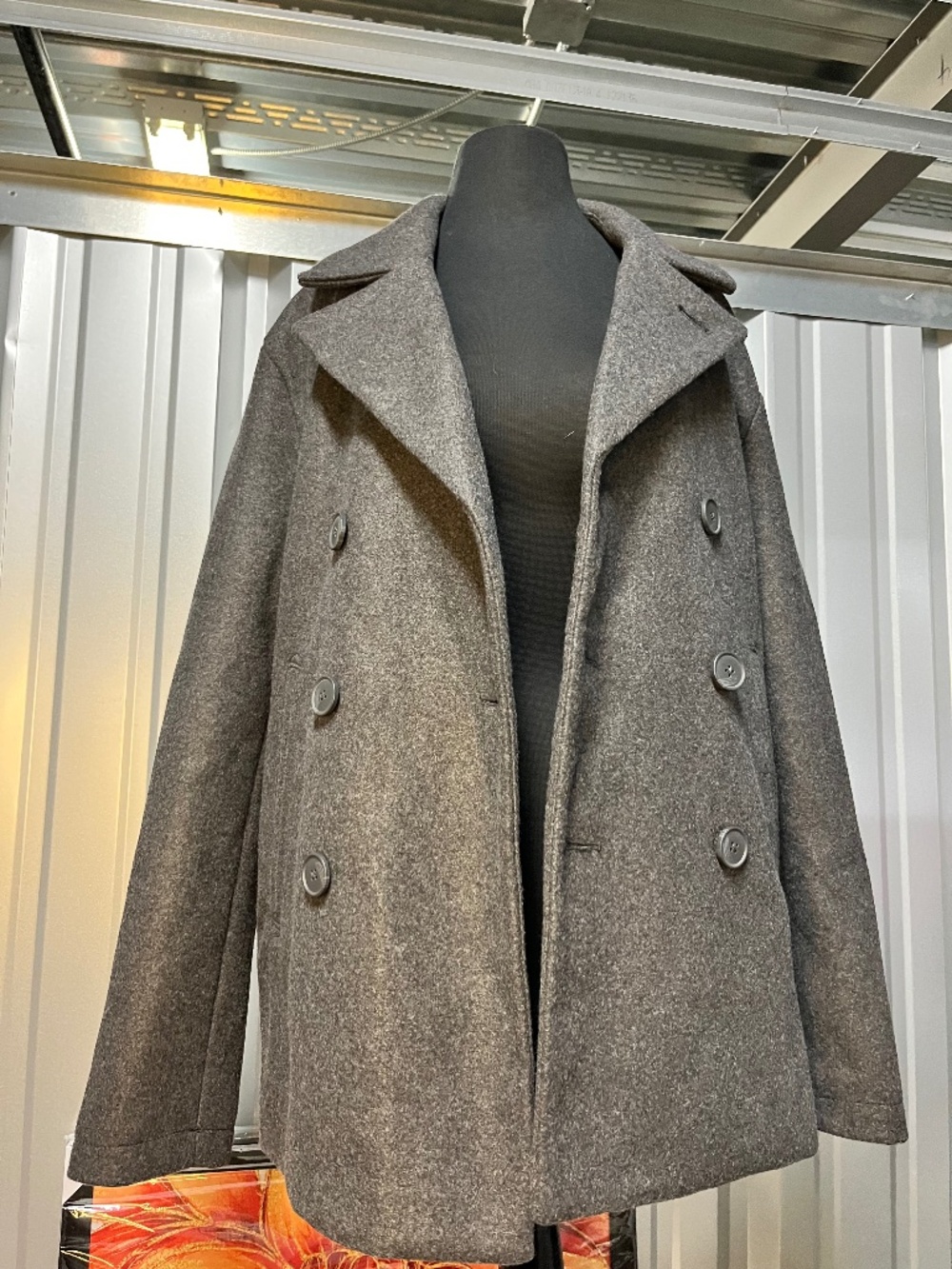 Gray Old Navy Peacoat